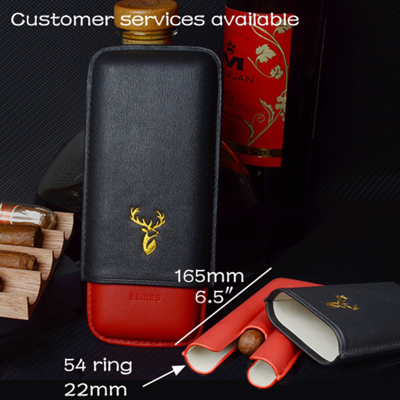 Premium Cigar Case - Portasigari in pelle da 54 anelli