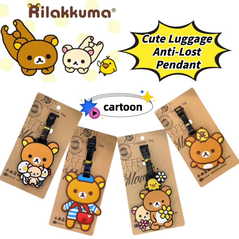 Travel Luggage Set - Etichetta per Bagagli Personalizzata Creativa Rilakkuma,
