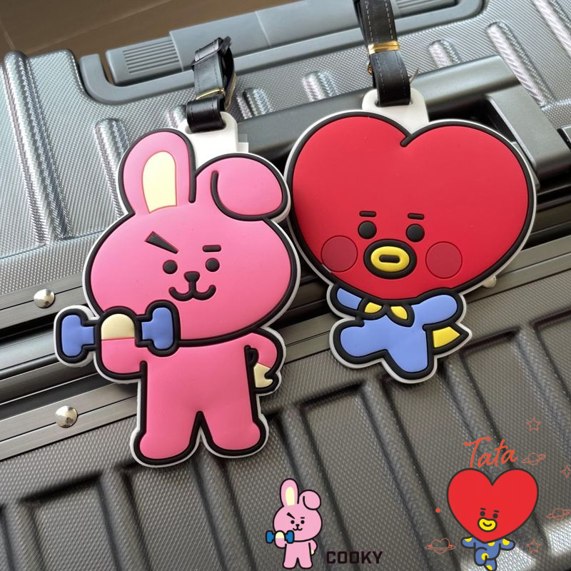 Travel Luggage Set - Portachiavi BT21 a forma di cartone