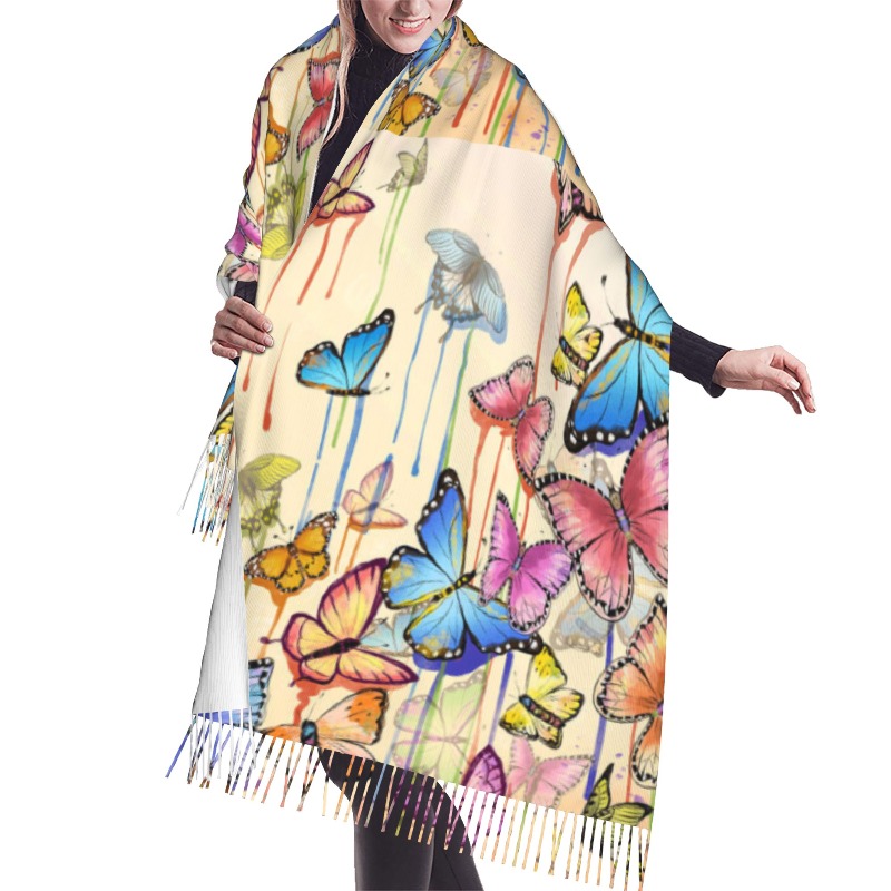 Cashmere Scarf - Sciarpa Invernale in Cashmere con Motivo