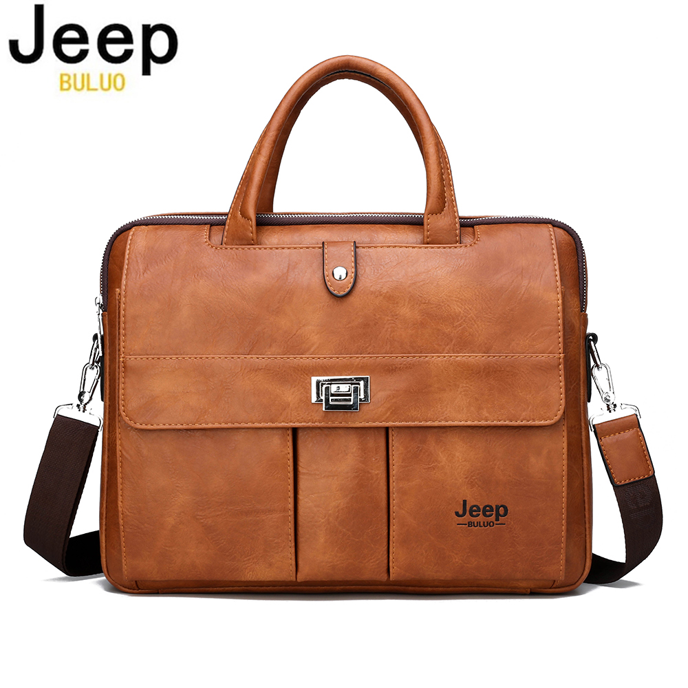 Leather Briefcase - Borsa Portadocumenti in Pelle Jeep Buluo