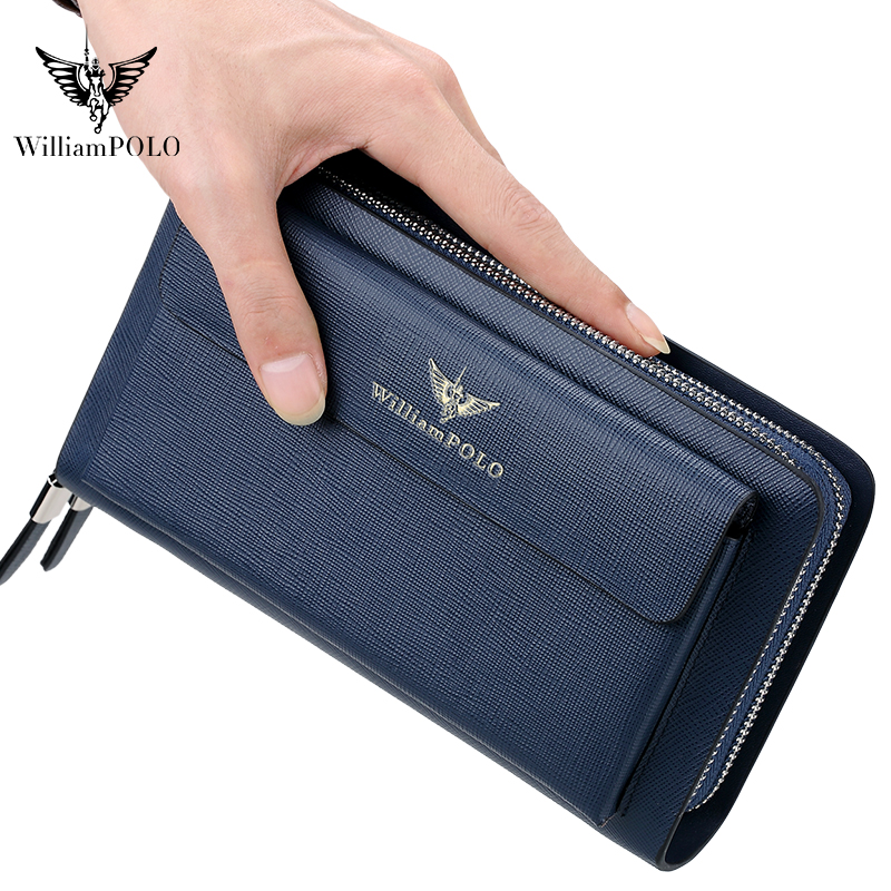 WILLIAMPOLO Borsa Clutch in Pe - Leather Wallet Men recensione e prezzo
