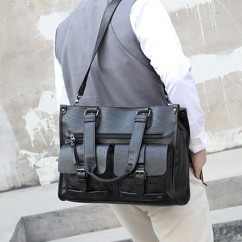Borsa a Tracolla in Pelle PU V - Leather Briefcase recensione e prezzo