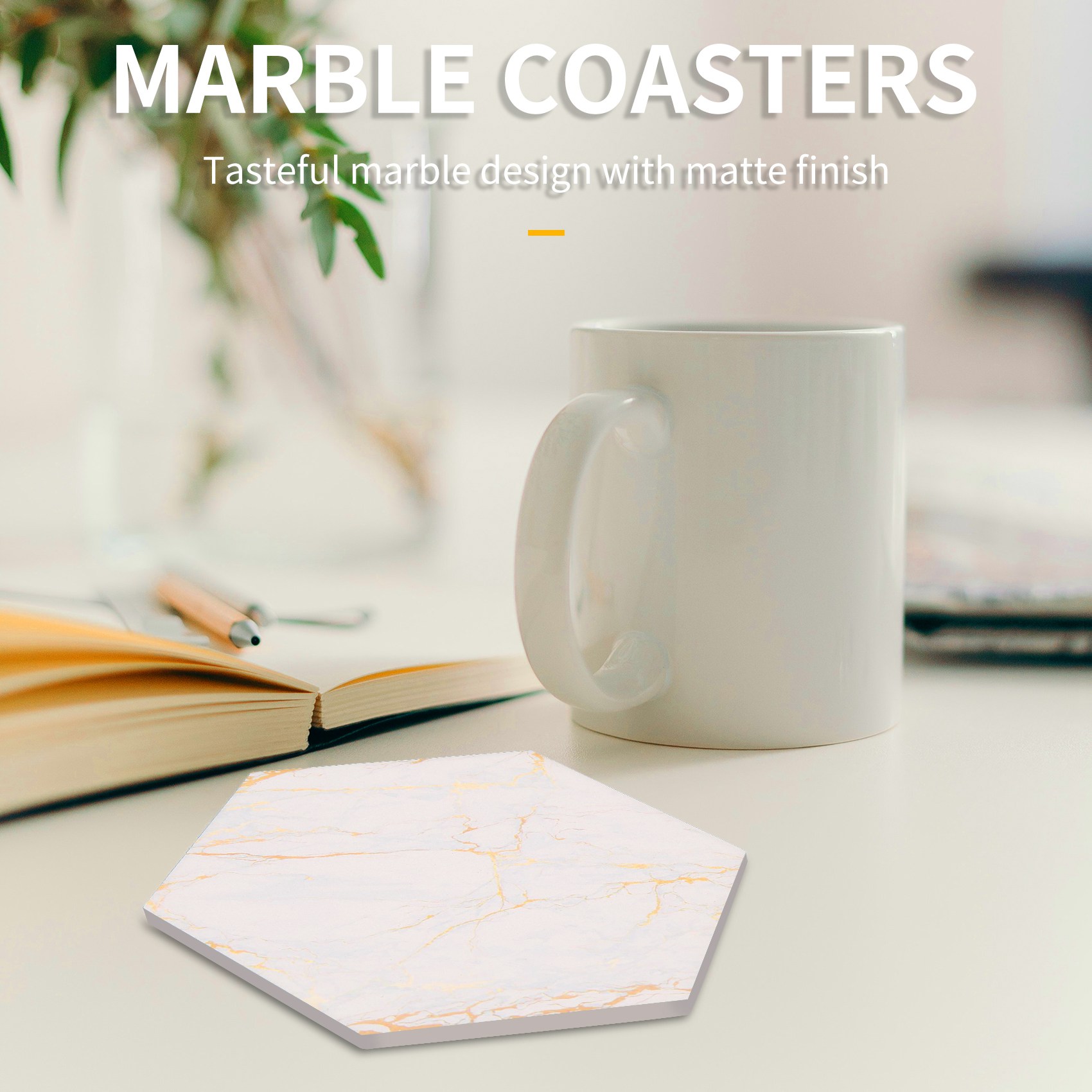 8 sottobicchieri per bevande a - Marble Coaster Set recensione e prezzo