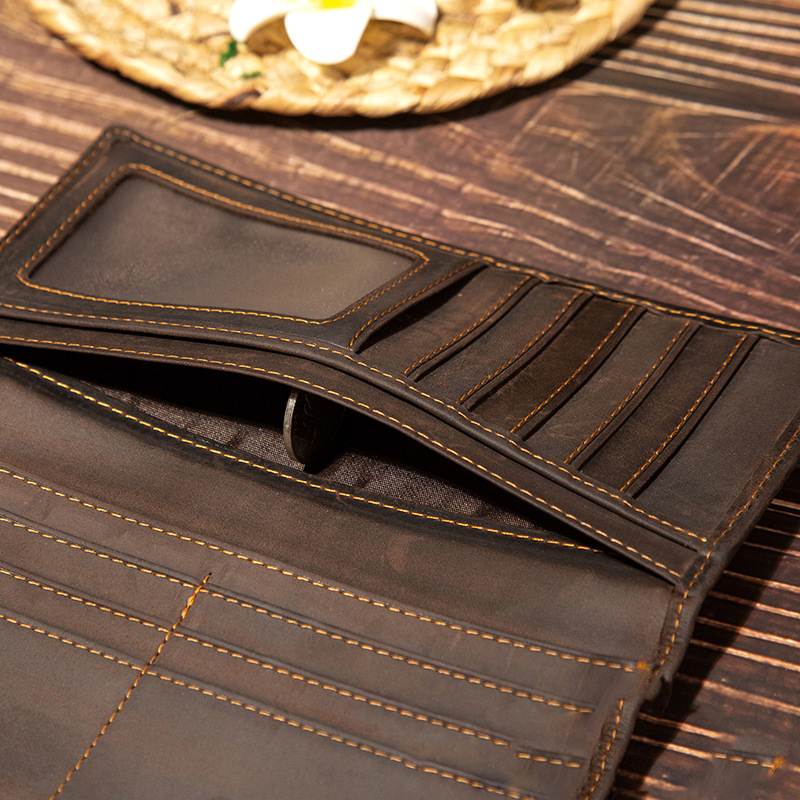 Portafoglio Lungo da Uomo in V - Leather Wallet Men recensione e prezzo
