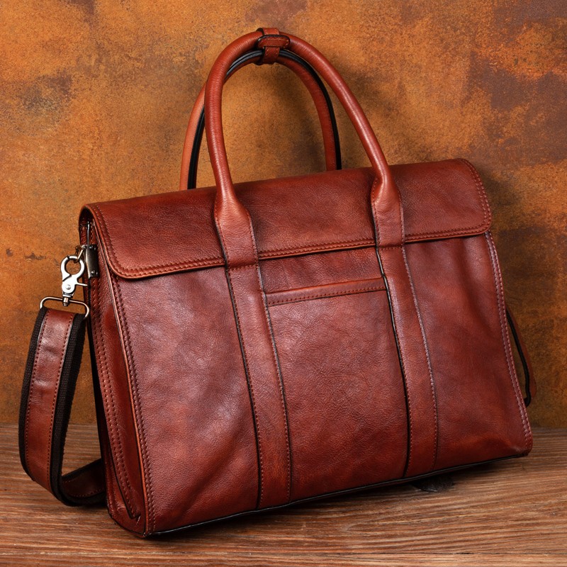 Borsa a mano in pelle conciata - Leather Briefcase recensione e prezzo