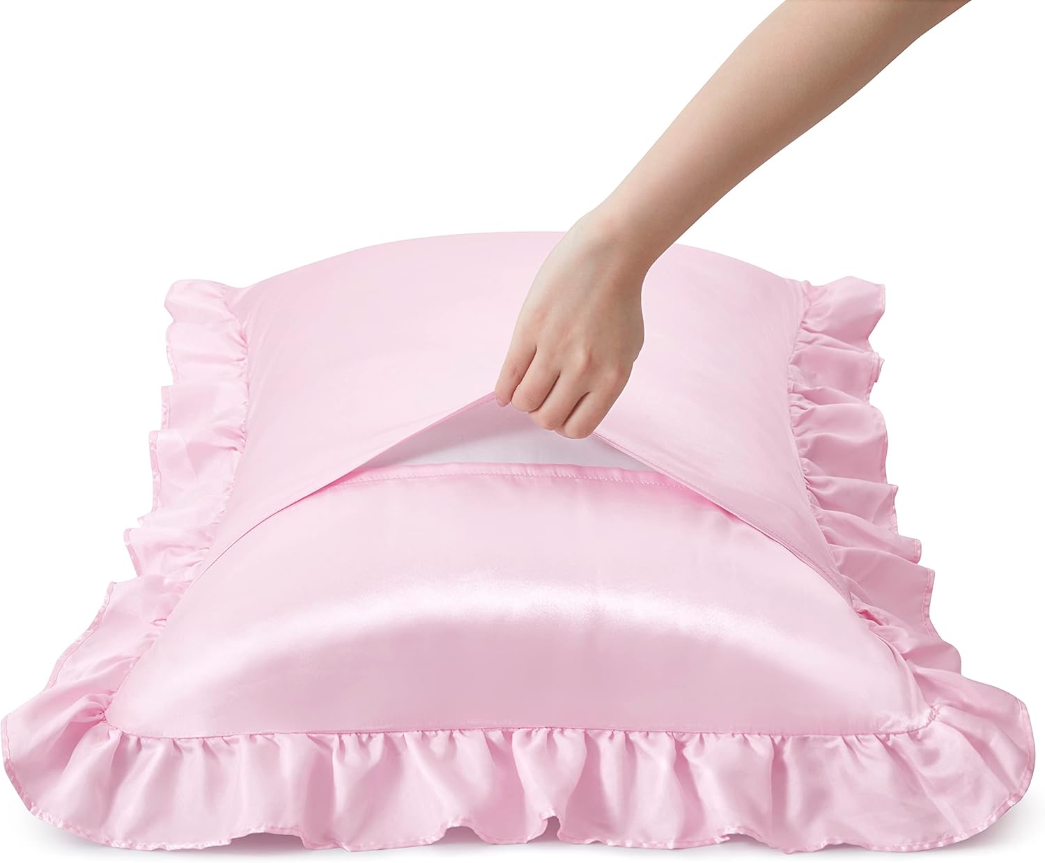 2 Federe in Raso con Volant pe - Silk Pillowcase recensione e prezzo
